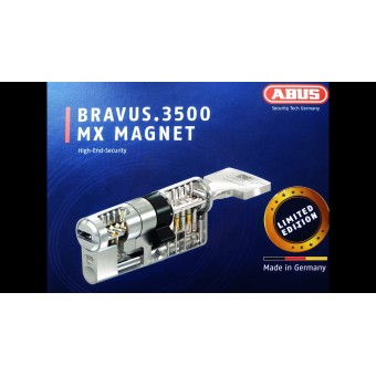 ABUS BRAVUS 3500 MX MAGNET. Размер 120мм-55х10х55 ключ/ключ. Модульный цилиндровый механизм.