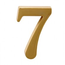 Цифра дверная АЛЛЮР "7" на клеевой основе  золото (600,20)